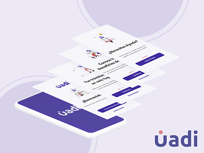 Healthcare app - UADI branding design graphic design health health app healthcare medical medical app mobile ui user experience ux