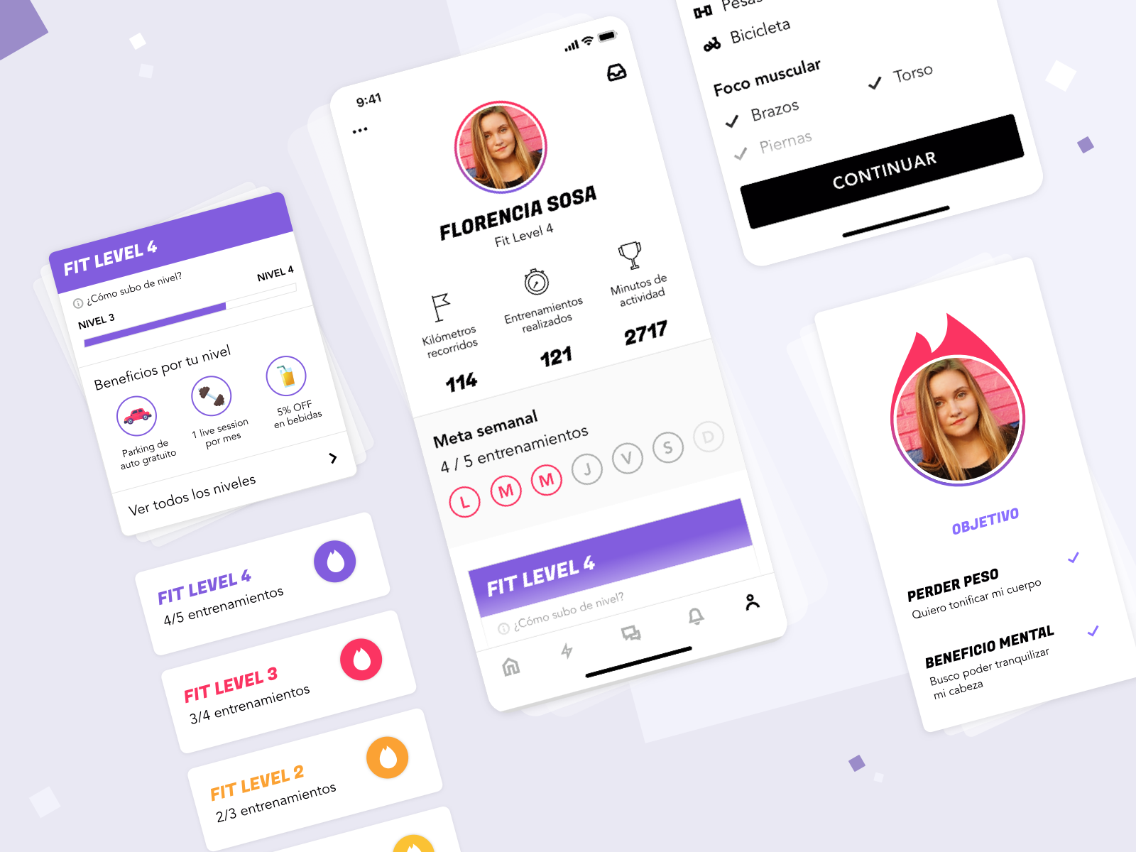 Profile - Fitness by Wolox, Part of Accenture on Dribbble