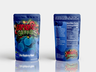 EUPHOBIC GUMMIES packaging design branding design illustration logo package design packaging design vector