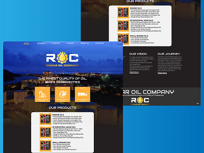 Homepage design for ROC