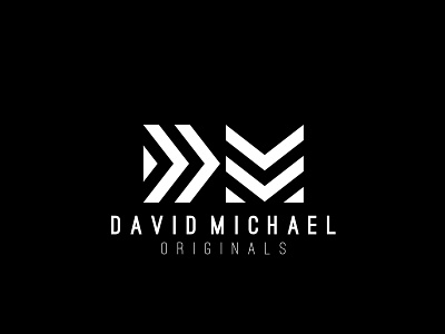 David Michel black white branding illustration logo typography vector
