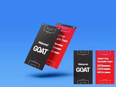 Goat App  Wellcome Screens