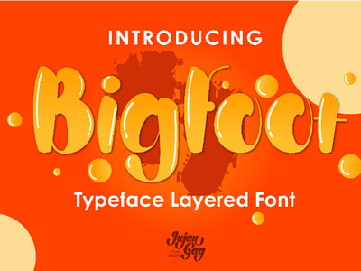 Bigfoot Layered Font font fresh layered typeface