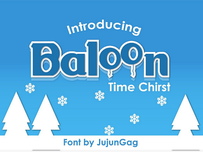 Baloon Cristmas Typeface