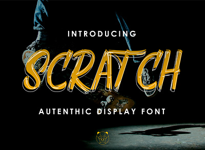 Scratch Autenthic Display Font design font fresh illustration typeface typography vector