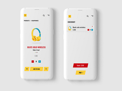 Beats UI design concept.