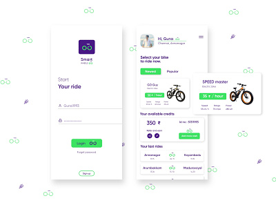 Smart wheels. adobexd bike rental chennai chennai designer color figma mobile mobile app mobile design mobile ui mobileappdesign mobileappui mockup rental app sketchapp uidesign user experience user interface design ux ui uxuidesign