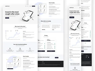 Sommtrust - Wine investing company adobexd animation chennai chennai designer design investment mobileresponsive mockup uidesign user experience user interface design ux ui uxuidesign web website website design wine winery
