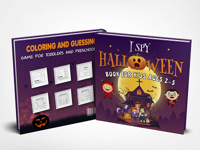 Kids Halloween Book Cover baby babybook book cover design book cover mockup bookcover children cover ebook halloween halloween bash halloween design halloweenbook kdp kids kids book kindlcover kindle paperback