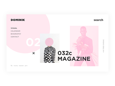 D o m i n i k . design fashion minimal typo ui ux web