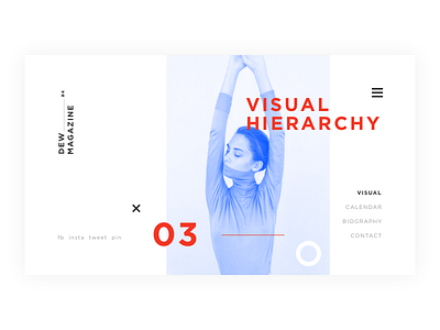 Visual Hierarchy design fashion minimal typo ui ux web