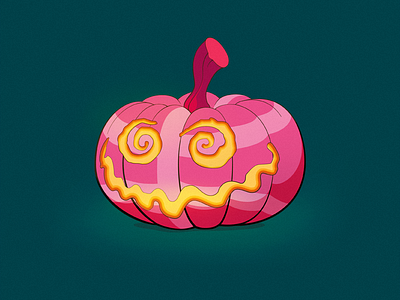 Dribbble-o'-lantern dribbble halloween lantern pumpkin smiley face