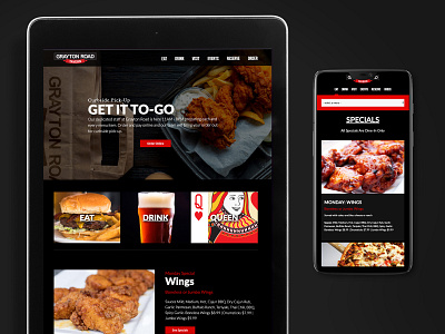 Web Design Grayton Road Tavern Restaurant