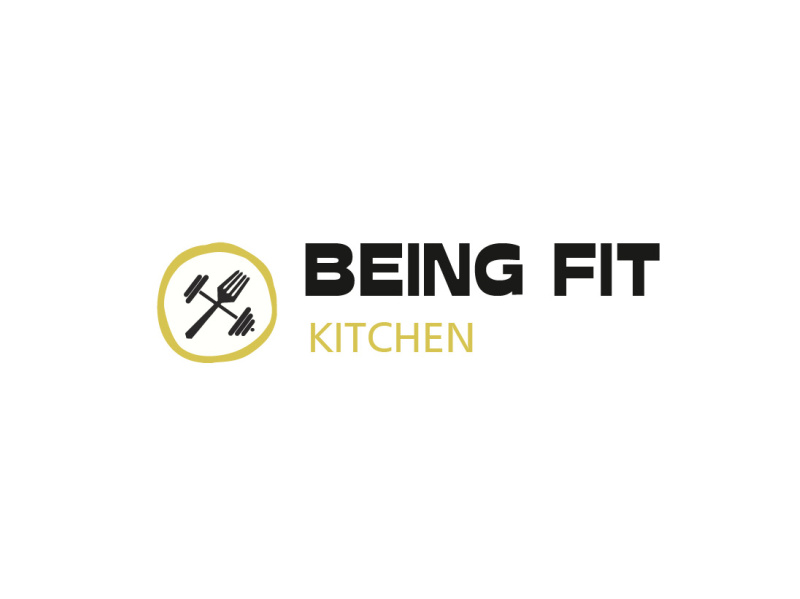 Being Fit Kitchen Logo Design by Anik Jain on Dribbble