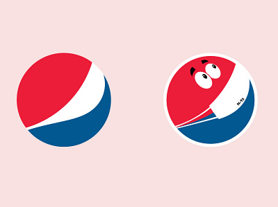 Pepsi Logo Re-Design art branding design flat illustration illustrator logo logo design minimal pepsi quarantine stayhome vector