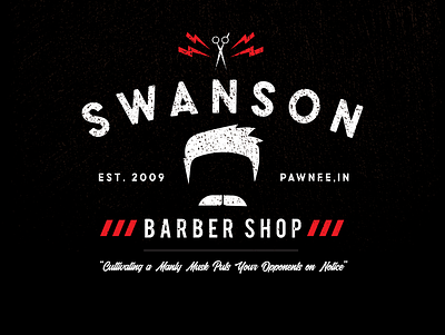 Swanson Barber Shop identity design identity designer logo logo design