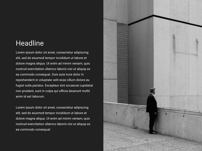 002. Dark minimalistic presentation template by Alex Kotomanov on Dribbble