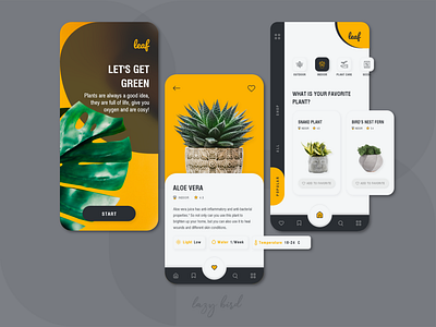 Plant Care or Shop App Concept