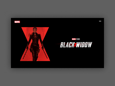 Black Widow Home Page Concept