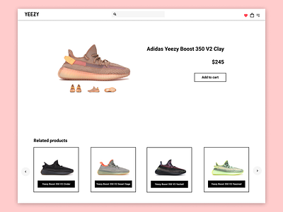 👟 Yeezy Store Concept adidas adidas originals branding design figma figma design figmadesign frontend sneaker sneakerhead store ui ux web webdesig yeezy