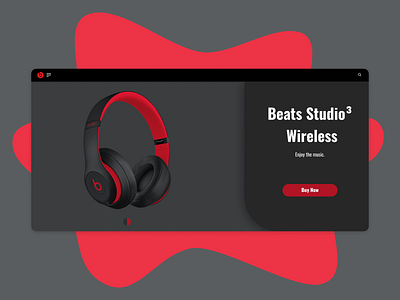 Beats by Dre apple beats beats by dre black design figma figmadesign gray headphones red sketch store ui uiux ux uxui web webdesig webdesign