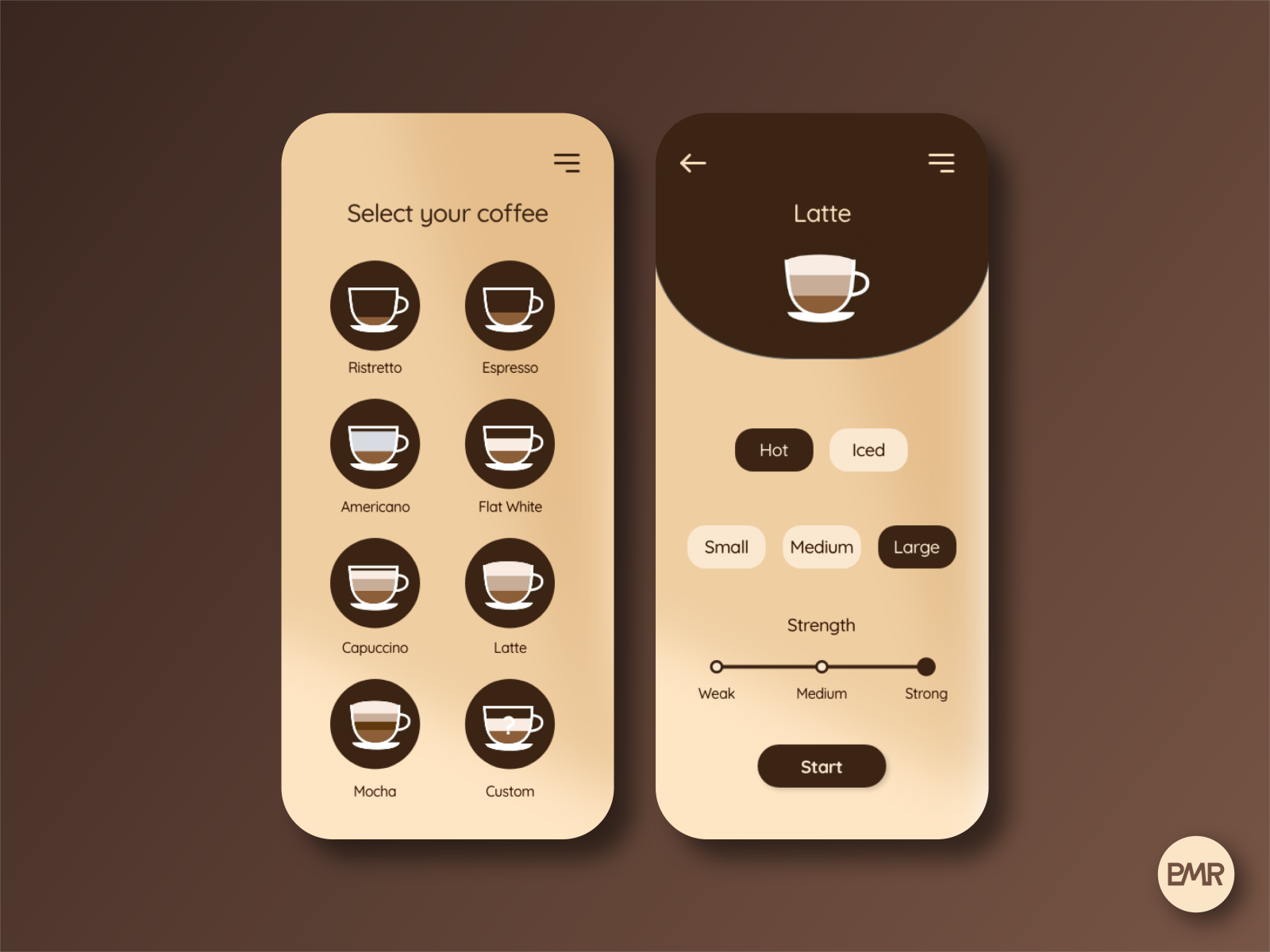 Smart Coffee Machine App by Pablo Martín on Dribbble