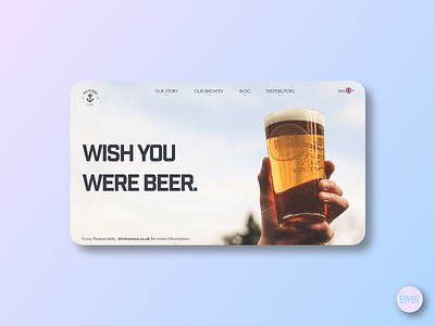 Isle of Dogs IPA Brewery Website landingpage uidesign uiux uxdesign webdesign