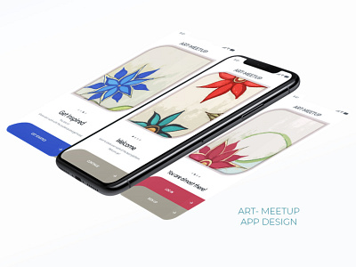 Art Meet Up- App Design & Illustration app art design illustration illustrator minimal typography ui ux web