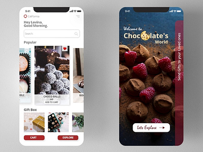 UI/UX Design: Chocolate Gift Concept