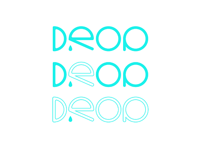 Drop blue caligraphy design drop illustration illustrator iphone letter logo packaging typography ui uidesign uiux