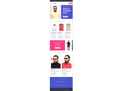 Cairon Fashion - Responsive Newsletter Design branding design ui web