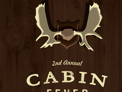 Cabin Fever Comp poster design graphic design illustration