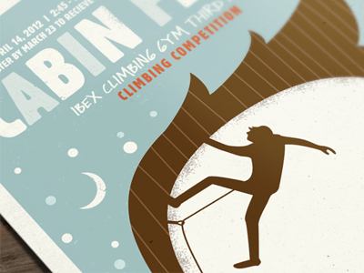 Cabin Fever Poster design illustration poster typography winter