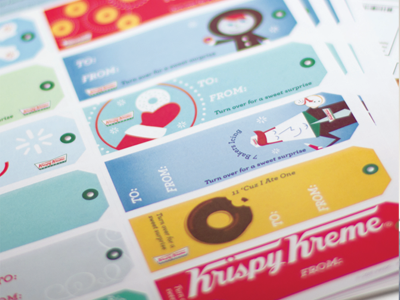 Krispy Kreme Holiday Campaign graphic design illustration typography