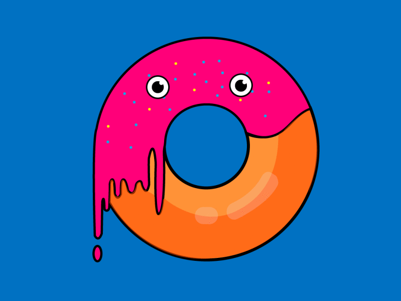 donut flat design flatdesign illstration illustrator