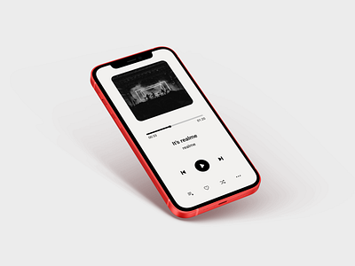 Music Player card design daily ui dailyui design iphone x minimalistic mockup music app music player ui ui