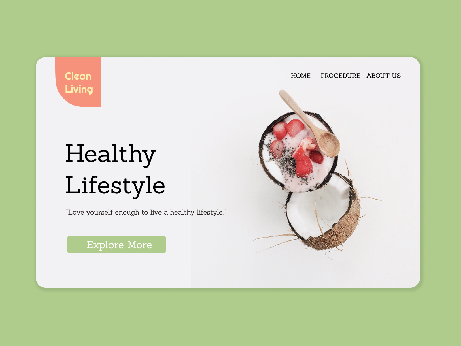 Clean living website UI by Lubba Saha on Dribbble