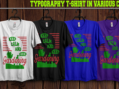 Typography  design on Multicolor T-shirt