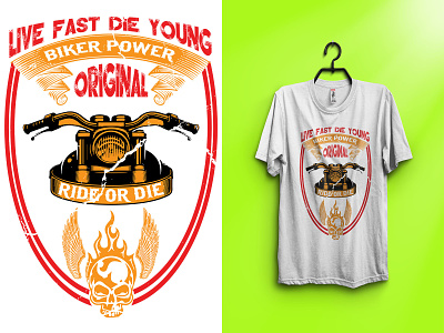 Live fast die young graphicdesign motorcycle motorcycle lovers print design tshirtdesign tshirts
