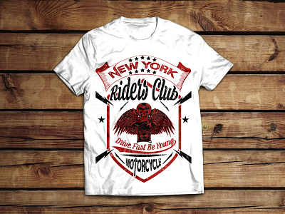 New York Riders Club graphicdesign motorcycle motorcycle tshirt print design tshirtdesign tshirts typography