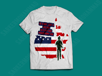 proud army son army t shirt dad tshirt graphic design military father print design proud army son typography