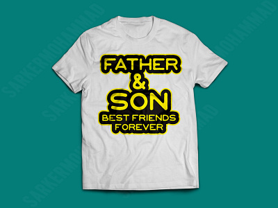 FATHER SON BEST FEIRNDS FOREVER dad dad tshirt graphicdesign print design tshirt design tshirts typography typogrephy tshirt