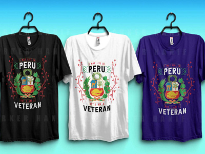 peruvian veteran tshirt