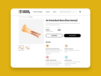 Canine Craving | Web Design