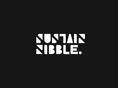 SustainNibble | Branding design logo typography
