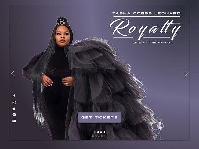 Tasha Cobbs Leonard Landing Page Design