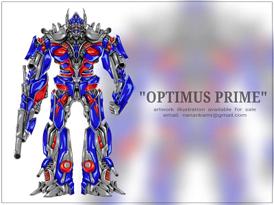 Optimus prime artwork illustration