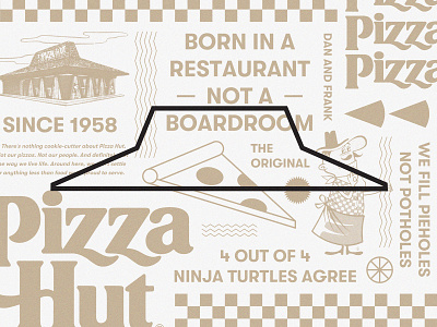Pizza Hut branding fastfood food illustration packaging pattern pizza pizza logo pizzeria restaurant type typography