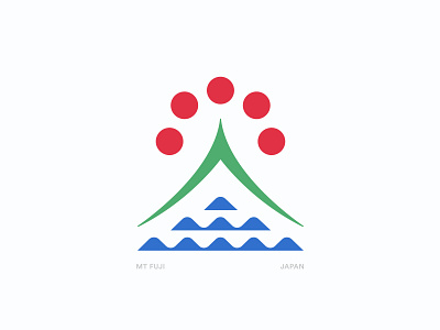Mt. Fuji apparel fuji illustration japan logo mountain ocean outdoors sun symbol tokyo typography water