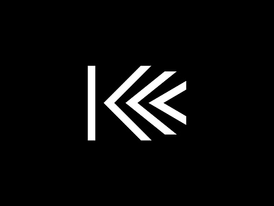 K arrow branding identity k letter lettering lettermark logo modern motion movement symbol transform type typography